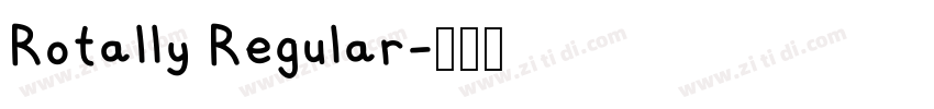 Rotally Regular字体转换